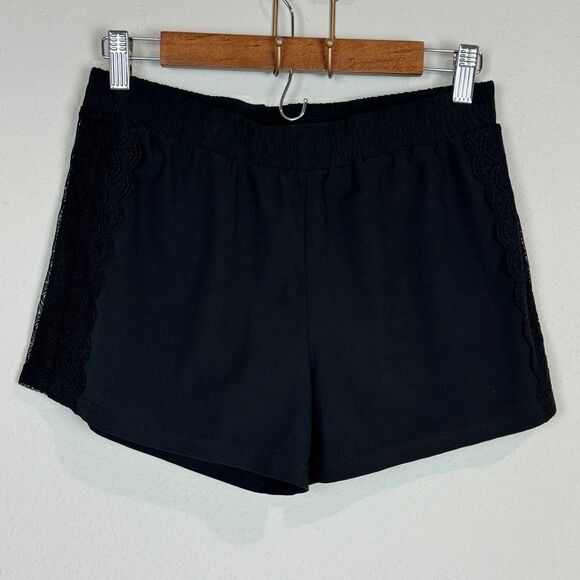 Fabletics Black Cynthia Lace Side Athletic Shorts XS - Picture 1 of 7